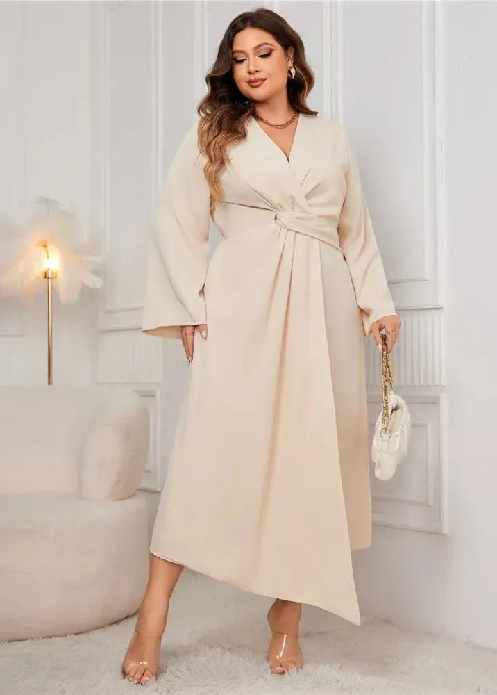 Pluskoon beige mekko