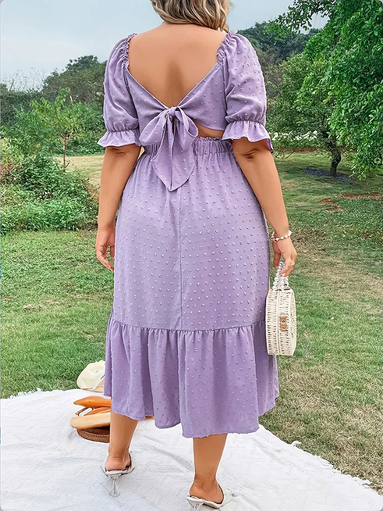 Pluskoon lila mekko – kuva 2