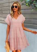Vaaleanpunainen babydoll-mekko – kuva 3