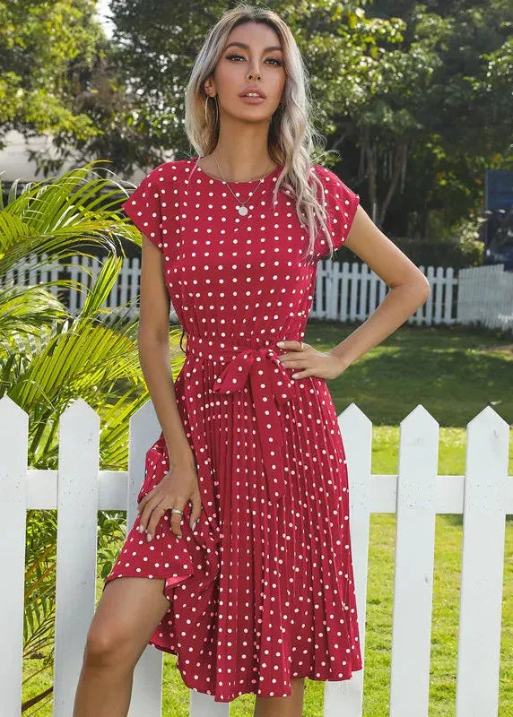 Midi pilkullinen mekko – kuva 6