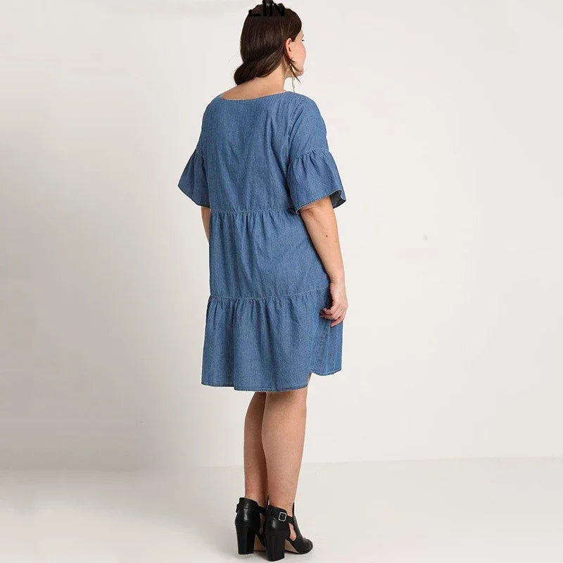 Pluskoon denimmekko – kuva 2