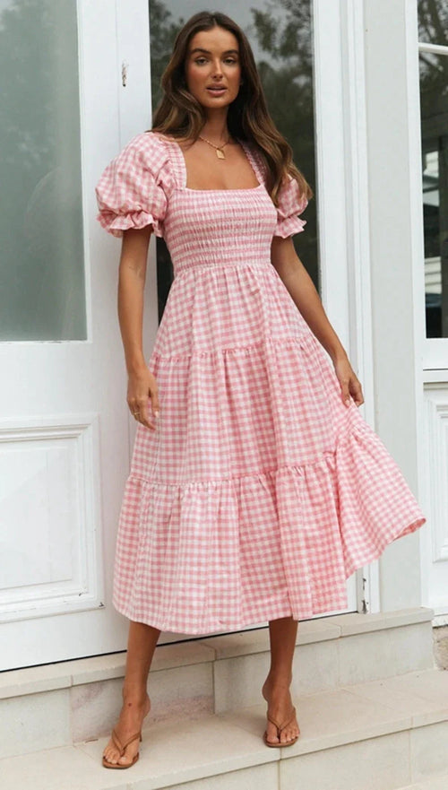 Gingham-mekko