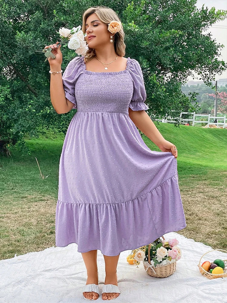 Pluskoon lila mekko – kuva 4