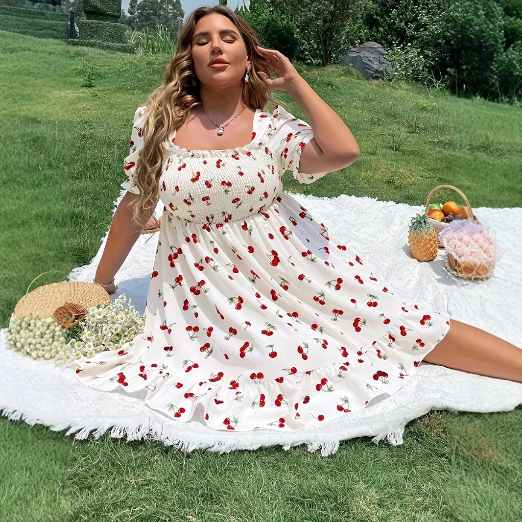 Pluskoon boho-mekko – Helmi – kuva 3