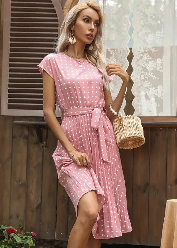 Midi pilkullinen mekko – kuva 4