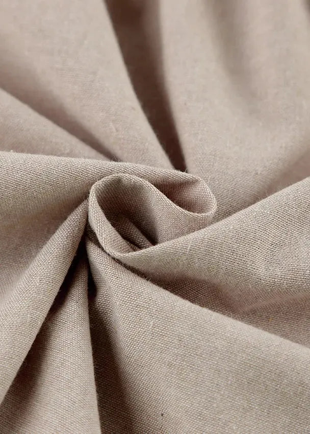 Beige pellavamekko – kuva 5