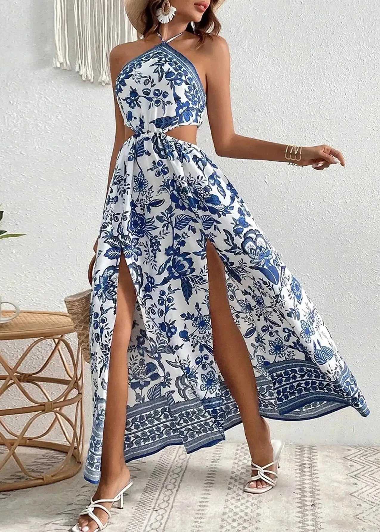 Halkiollinen boho-mekko – kuva 3